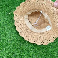 Spring And Summer New Pure Hand-woven Foldable Children's Straw Hat main image 5