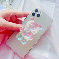 Cute Colorful Bear Airbag Bubble Telescopic Folding Mobile Phone Bracket sku image 5