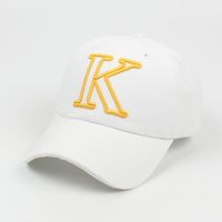 Fashion Peaked Cap Three-dimensional Embroidery K Letter Casual Sun Hat sku image 2