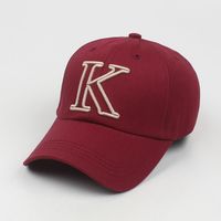 Fashion Peaked Cap Three-dimensional Embroidery K Letter Casual Sun Hat sku image 6