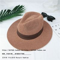 Fashion Sun Hat Summer Straw Hat Big Brim Sun Hat sku image 3