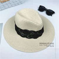 Fashion Sun Hat Jazz Straw Hat Lace Hat Sun Hat sku image 1