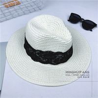 Fashion Sun Hat Jazz Straw Hat Lace Hat Sun Hat sku image 2