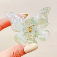 Marble Pattern Gradient Color Butterfly Catch Clip Shark Clip sku image 3