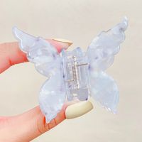 Marble Pattern Gradient Color Butterfly Catch Clip Shark Clip sku image 5