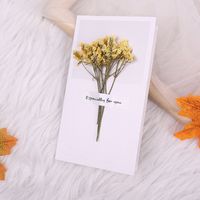 Fashion Gypsophila Dried Flower Greeting Card Mother's Day Greeting Card sku image 3