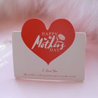 Mode Kreative Herzförmige Grußkarte Grußkarte Zum Muttertag sku image 4