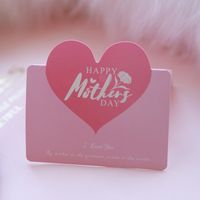 Fashion Creative Heart-shaped Greeting Card Mother's Day Greeting Card sku image 6