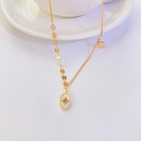 Fashion Titanium Steel Necklace Plated 18k Gold Simple Clavicle Chain main image 4