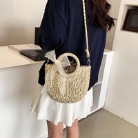 Simple Braided Style Lace Bows Small Messenger Bag 24*19*7cm main image 3