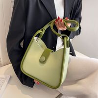 Fashion Contrast Color Line Underarm Bag Messenger Bag25*21*9cm main image 4