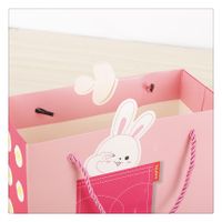 Cartoon Children's Day Gift Tote Bag Cute Pink Rabbit Folding Gift Paper Bag main image 5