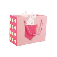 Cartoon Children's Day Gift Tote Bag Cute Pink Rabbit Folding Gift Paper Bag main image 6