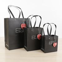 Wholesale White Card Printing Rivets Clothing Tote Bag Gift Packaging Kraft Paper Bag main image 2