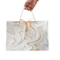 Creative Marbled Gift Paper Shopping Garment Packaging Paper Bags main image 6
