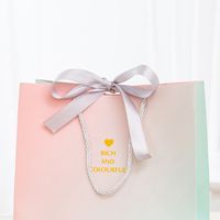 Gradient Packaging Bag Gift Bag Clothing Tote Bag Gift Bag Paper Bag Wholesale main image 5