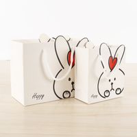 كيس ورقي لطيف على شكل أرنب كوري للأطفال هدية عيد ميلاد للأطفال main image 3