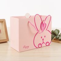 Korean Cute Rabbit Paper Bag Children's Birthday Gift Tote Bag main image 5