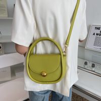 Women's  New Hand Carry Messenger One-shoulder Fashion Solid Color Underarm Bag20.5*15.5*8cm sku image 3