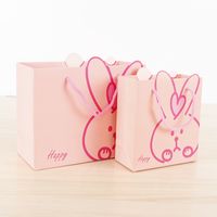 Korean Cute Rabbit Paper Bag Children's Birthday Gift Tote Bag sku image 2