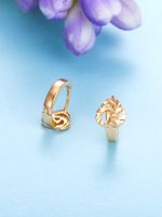 Simple Pattern Winding Ring Copper Earrings main image 5