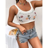 2022 Summer New Vest Embroidery Embroidered Hollow Suspender Top main image 5