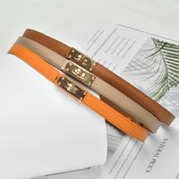 Versatile Retro Waist Accessories Thin Leather Fashion Corset Thin Belt main image 1