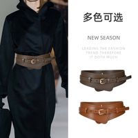 New Ladies Decorative Fashion Corset Waist Buckle Genuine Leather Bandwidth Belt main image 3