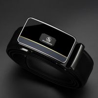 Two-layer Leather New Automatic Buckle Casual Men's Belt main image 3