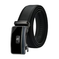 Two-layer Leather New Automatic Buckle Casual Men's Belt main image 6