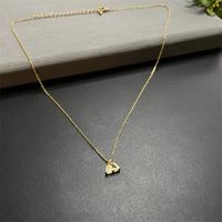 Fashion Plated 14k Gold Triangle Necklace Simple Copper Clavicle Chain main image 4