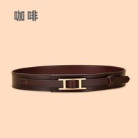 Leather Women's Decoration Coat Waist Elastic Belt Leather Pants Wholesale sku image 7