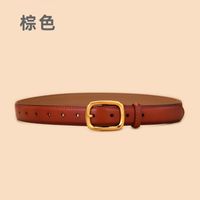 New Two-layer Leather Ladies Pin Buckle Casual Retro Female Buckle Jeans Belt sku image 2