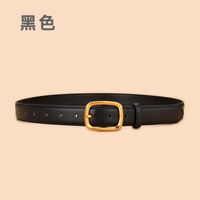 New Two-layer Leather Ladies Pin Buckle Casual Retro Female Buckle Jeans Belt sku image 3