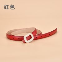 Nuevo Cinturón De Hebilla Lisa De Cuero Decorativo Redondo Con Diamantes De Imitación Para Mujer Al Por Mayor 105cm sku image 4