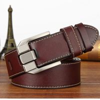 Leather Men's Pin Buckle Youth Retro Casual Jeans Wholesale Belt sku image 2