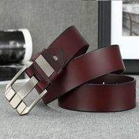 Leather Men's Pin Buckle Youth Retro Casual Jeans Wholesale Belt sku image 5