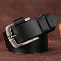 Leather Men's Pin Buckle Youth Retro Casual Jeans Wholesale Belt sku image 7