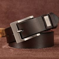 Leather Men's Pin Buckle Youth Retro Casual Jeans Wholesale Belt sku image 8