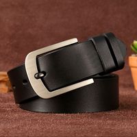 Leather Men's Pin Buckle Youth Retro Casual Jeans Wholesale Belt sku image 12