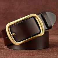 Leather Men's Pin Buckle Youth Retro Casual Jeans Wholesale Belt sku image 16