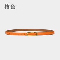 Fashion Multi-color Thin Jeans Genuine Leather Two-layer Leather Belt sku image 6