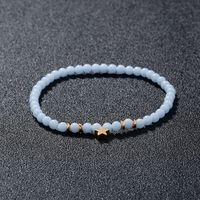 Popular Fashion New Jewelry Star Element Pendant Beaded Sky Blue Luminous Bead Luminous Elastic Bracelet Jewelry main image 3
