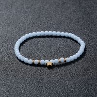 Popular Fashion New Jewelry Star Element Pendant Beaded Sky Blue Luminous Bead Luminous Elastic Bracelet Jewelry main image 4