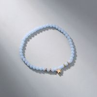 Popular Fashion New Jewelry Star Element Pendant Beaded Sky Blue Luminous Bead Luminous Elastic Bracelet Jewelry main image 6