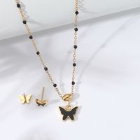201 Stainless Steel 18K Gold Plated Fashion Butterfly main image 2
