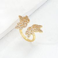 Ethnic Style Butterfly 18K Gold Plated Zircon Copper Wholesale sku image 1