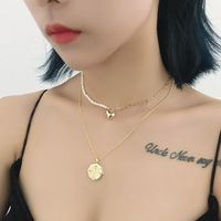 Fashion S925 Sterling Silver Freshwater Pearl Heart Pendant Necklace Female main image 4