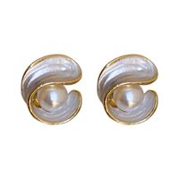 Simple Retro Pearl Geometric Female Fashion Alloy Earrings Wholesale main image 6