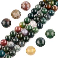 Natural Indian Marine Aquatic Plants Agate Loose Beads Colorful Jade main image 4